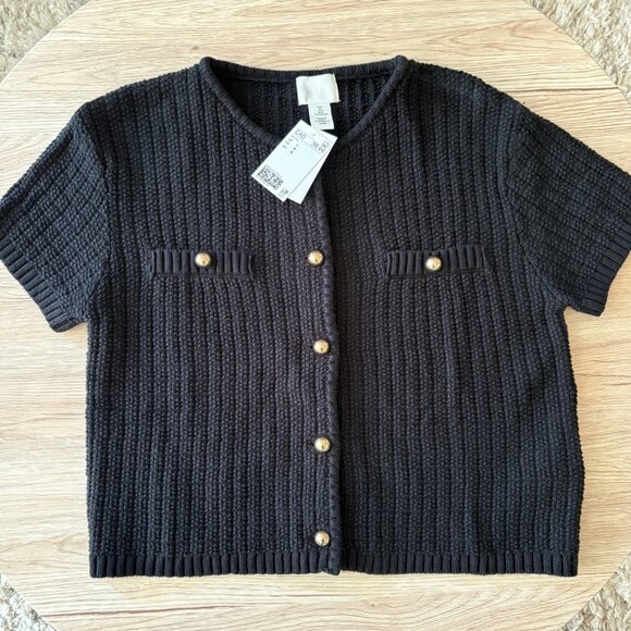 NWT Structured Knit Cardigan H&M - Picture 2 of 7